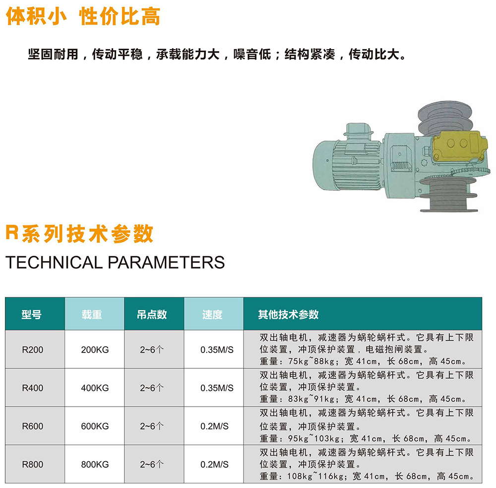 C系列双出轴吊杆机1