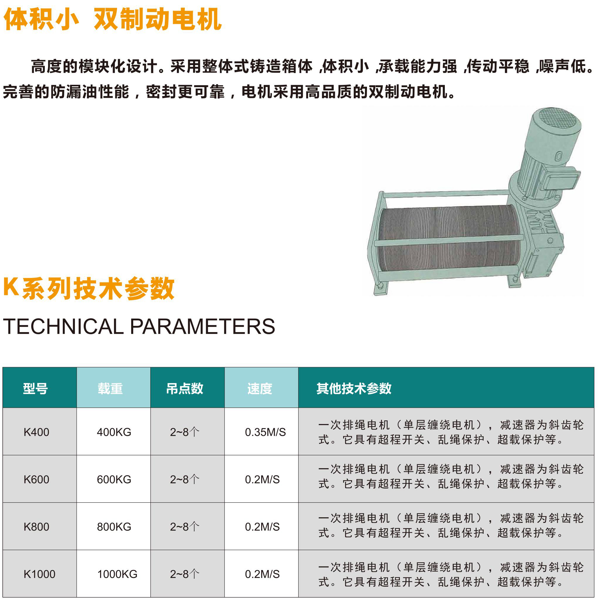 k系列双出轴吊杆机1